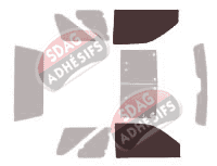 Gabarit vitrage - kit vitres avant - Land Rover Freelander (1) 3 portes (1997 - 2006)