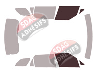 Gabarit vitrage - kit vitres avant - Land Rover Range Rover Sport (3) 5 portes (depuis 2023)