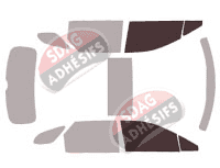 Gabarit vitrage - kit vitres avant - Lexus RX L (4) Long 5 portes (2018 - 2022)
