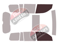 Gabarit vitrage - kit vitres avant - Lexus LX (4) 5 portes (depuis 2021) Gabarit vitrage - kit vitres avant - Lexus LX (4) 5 portes (depuis 2021)