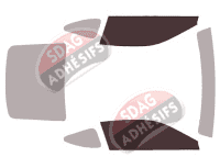 Gabarit vitrage - kit vitres avant - Lexus LC (1) Coupe 2 portes (depuis 2017)