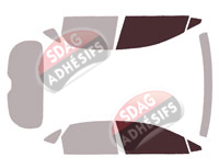 Gabarit vitrage - kit vitres avant - Lexus NX (2) 5 portes (depuis 2022) Gabarit vitrage - kit vitres avant - Lexus NX (2) 5 portes (depuis 2022)