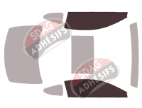 Gabarit vitrage - kit vitres avant - Lexus RC Coupe 2 portes (2014 - 2024)