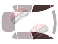 Gabarit vitrage - kit vitres avant - Lexus RZ (1) 5 portes (depuis 2023)