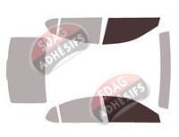 Gabarit vitrage - kit vitres avant - Lexus IS (4) Berline 4 portes (depuis 2020)