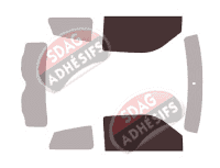 Gabarit vitrage - kit vitres avant - Ligier JS 50 L 3 portes (depuis 2015)