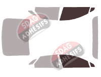 Gabarit vitrage - kit vitres avant - Lincoln MKZ Berline 4 portes (2013 - 2020)