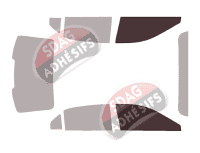 Gabarit vitrage - kit vitres avant - Lincoln Continental (10) Berline 4 portes (2016 - 2020)