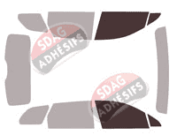 Gabarit vitrage - kit vitres avant - Lincoln Corsair (1) 5 portes (depuis 2019)