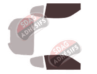 Gabarit vitrage - kit vitres avant - Maserati 3200 GT Coupe 3 portes (1998 - 2002) Gabarit vitrage - kit vitres avant - Maserati 3200 GT Coupe 3 portes (1998 - 2002)