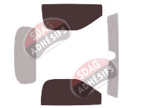 Gabarit vitrage - kit vitres avant - Maserati 4200 Spyder Cabriolet 2 portes (2002 - 2007)