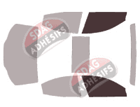 Gabarit vitrage - kit vitres avant - Maserati Ghibli (3) Berline 4 portes (depuis 2013)