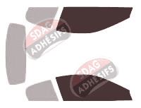 Gabarit vitrage - kit vitres avant - Maserati GranCabrio Cabriolet 2 portes (2009 - 2019)