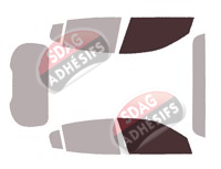 Gabarit vitrage - kit vitres avant - Maserati Grecale (1) 5 portes (depuis 2023)