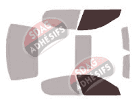 Gabarit vitrage - kit vitres avant - Maserati Quattroporte (5) Berline 4 portes (2004 - 2013) Gabarit vitrage - kit vitres avant - Maserati Quattroporte (5) Berline 4 portes (2004 - 2013)