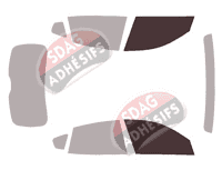 Gabarit vitrage - kit vitres avant - Maserati Levante 5 portes (depuis 2016) Gabarit vitrage - kit vitres avant - Maserati Levante 5 portes (depuis 2016)