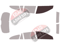 Gabarit vitrage - kit vitres avant - Mazda 6 (3) Break 5 portes (2012 - 2019)