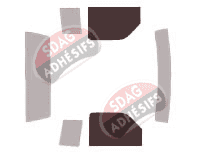 Gabarit vitrage - kit vitres avant - Mazda B-serie (4) King Cab Pick-up 2 portes (1993 - 1998)