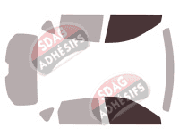 Gabarit vitrage - kit vitres avant - Mazda CX-5 (2) 5 portes (2017 - 2025) Gabarit vitrage - kit vitres avant - Mazda CX-5 (2) 5 portes (2017 - 2025)