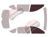 Gabarit vitrage - kit vitres avant - Mazda CX-8 (1) 5 portes (2018 - 2025)