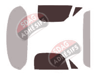 Gabarit vitrage - kit vitres avant - Mazda MX-5 (3) Cabriolet 2 portes (2005 - 2015)
