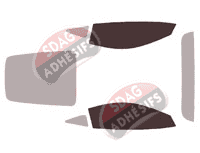 Gabarit vitrage - kit vitres avant - McLaren 570 (1) GT Coupé 3 portes (2015 - 2021)