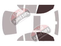Gabarit vitrage - kit vitres avant - Mercedes-Benz Classe E (3) Berline 4 portes (2002 - 2009)