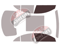Gabarit vitrage - kit vitres avant - Mercedes-Benz CLA (2) Coupée 4 portes (depuis 2019)