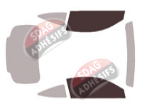 Gabarit vitrage - kit vitres avant - Mercedes-Benz CLE (1) Coupe 2 portes (depuis 2024)