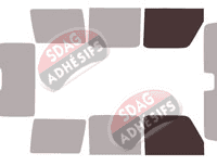 Gabarit vitrage - kit vitres avant - Mercedes-Benz Classe G (2) Long 5 portes (depuis 2019)