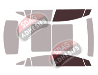 Gabarit vitrage - kit vitres avant - Mercedes-Benz EQE (1) Berline 4 portes (depuis 2022)