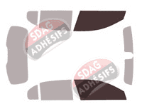 Gabarit vitrage - kit vitres avant - Mercedes-Benz Classe A (4) 5 portes (depuis 2018)