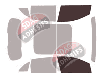 Gabarit vitrage - kit vitres avant - Mercedes-Benz Classe B (3) 5 portes (depuis 2019)