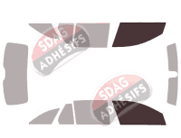 Gabarit vitrage - kit vitres avant - Mercedes-Benz Classe C (4) Estate Break 5 portes (2014 - 2020)