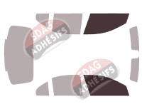 Gabarit vitrage - kit vitres avant - Mercedes-Benz Classe C (4) Berline 4 portes (2014 - 2021)