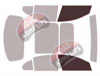 Gabarit vitrage - kit vitres avant - Mercedes-Benz Classe E (6) Berline 4 portes (depuis 2024)