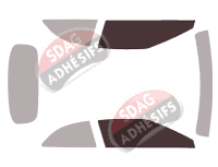 Gabarit vitrage - kit vitres avant - Mercedes-Benz Classe S (5) Convertible 2 portes (2016 - 2021)