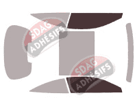 Gabarit vitrage - kit vitres avant - Mercedes-Benz Classe S (5) Coupe 2 portes (2014 - 2021)