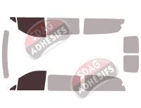 Gabarit vitrage - kit vitres avant - Mercedes-Benz Vito / EQV (3) Extra Long 5 portes (depuis 2014)