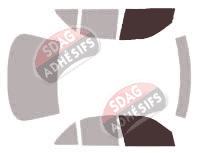 Gabarit vitrage - kit vitres avant - Mercedes-Benz Classe E (2) Berline 4 portes (1995 - 2002)