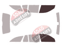 Gabarit vitrage - kit vitres avant - Mercedes-Benz Classe E (3) Break 5 portes (2003 - 2009) Gabarit vitrage - kit vitres avant - Mercedes-Benz Classe E (3) Break 5 portes (2003 - 2009)