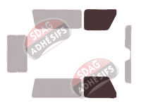 Gabarit vitrage - kit vitres avant - Mercedes-Benz Classe G (1) Court 3 portes (1980 - 2007)