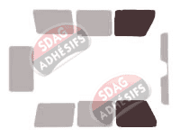 Gabarit vitrage - kit vitres avant - Mercedes-Benz Classe G (1) Long 5 portes (1980 - 2018)