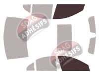 Gabarit vitrage - kit vitres avant - Mercedes-Benz Classe S (4) Courte Berline 4 portes (2005 - 2013) Gabarit vitrage - kit vitres avant - Mercedes-Benz Classe S (4) Courte Berline 4 portes (2005 - 2013)