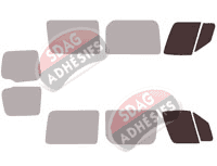Gabarit vitrage - kit vitres avant - Mercedes-Benz Sprinter (2) Compact 5 portes (2006 - 1018)