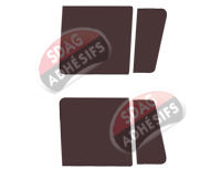 Gabarit vitrage - kit vitres avant - Mercedes-Benz Unimog Simple Cabine Utilitaire 2 portes (depuis 2014)