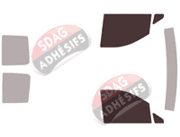 Gabarit vitrage - kit vitres avant - Mercedes-Benz Vito / EQV (2) Utilitaire 5-6 portes (2003 - 2014)