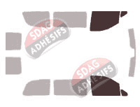 Gabarit vitrage - kit vitres avant - Mercedes-Benz Viano (1) Compact 6 portes (2003 - 2015) Gabarit vitrage - kit vitres avant - Mercedes-Benz Viano (1) Compact 6 portes (2003 - 2015)