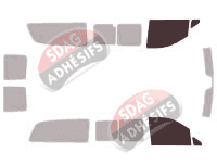 Gabarit vitrage - kit vitres avant - Mercedes-Benz Vito / EQV (2) Extra Long 4 portes (2003 - 2014) Gabarit vitrage - kit vitres avant - Mercedes-Benz Vito / EQV (2) Extra Long 4 portes (2003 - 2014)