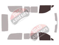 Gabarit vitrage - kit vitres avant - Mercedes-Benz Viano (1) Long 5 portes (2003 - 2015)